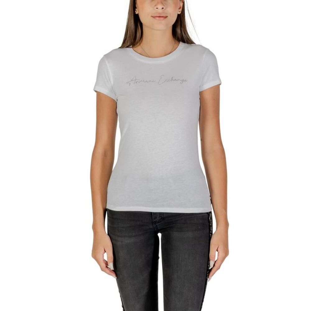 Armani Exchange White Cotton Women's T-Shirt